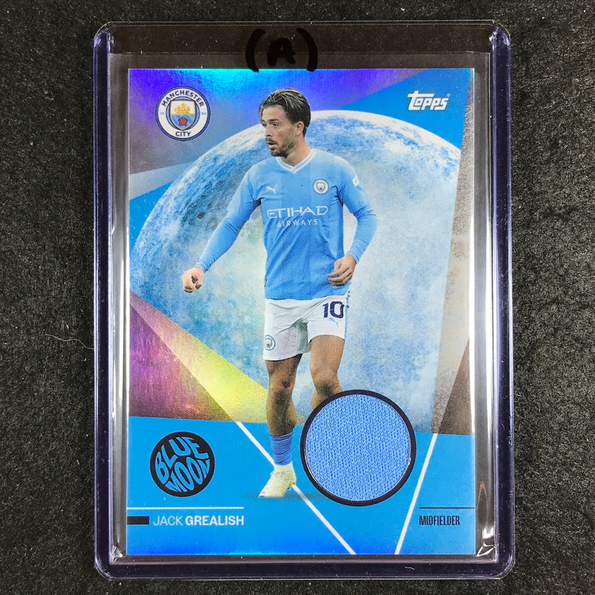 2023-24 Topps Manchester City JACK GREALISH Blue Moon Jersey Relic #JG (A)