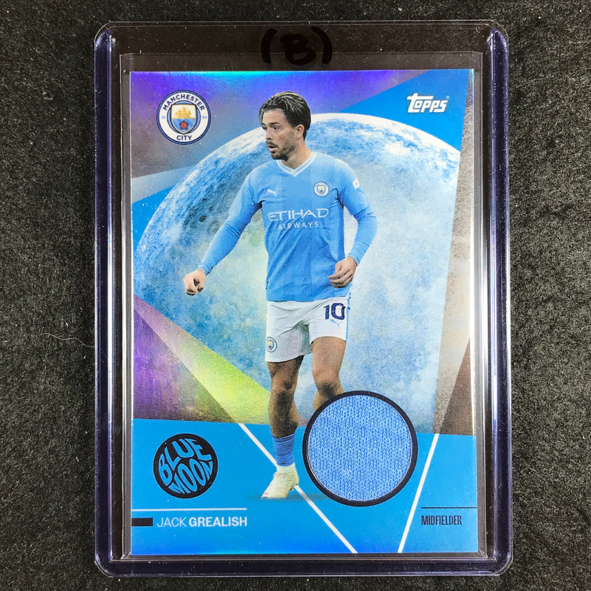 2023-24 Topps Manchester City JACK GREALISH Blue Moon Jersey Relic #JG (B)