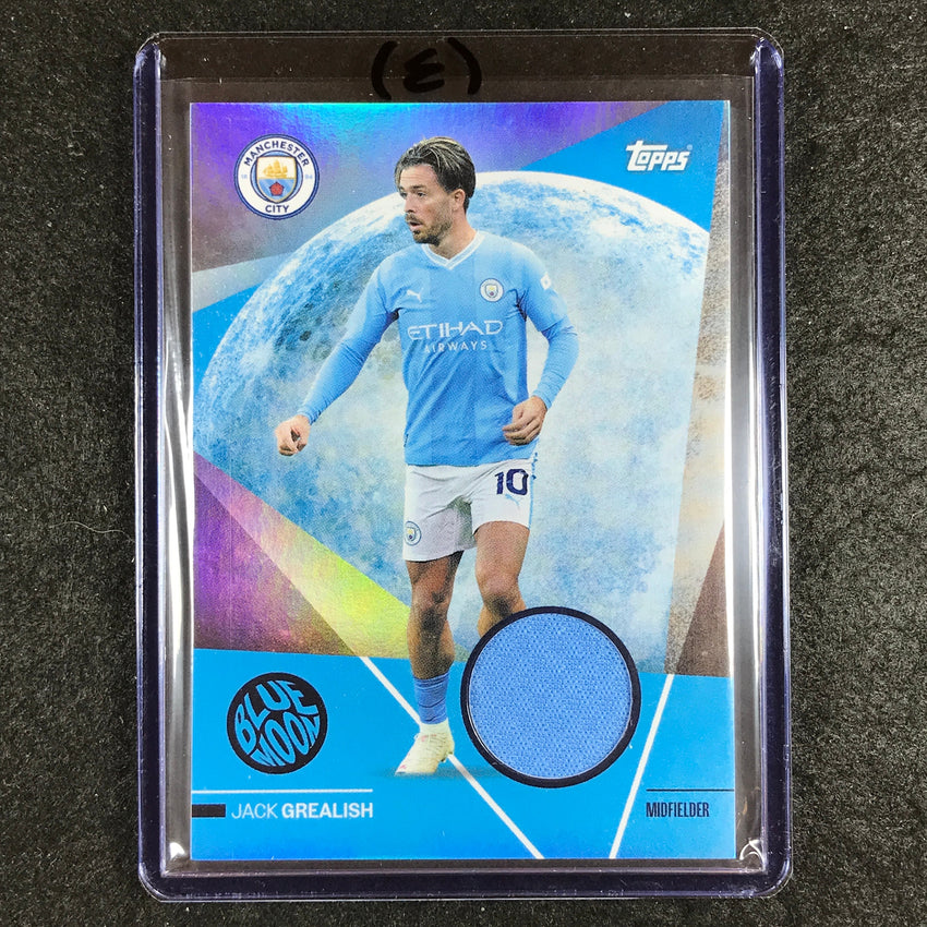 2023-24 Topps Manchester City JACK GREALISH Blue Moon Jersey Relic #JG (E)
