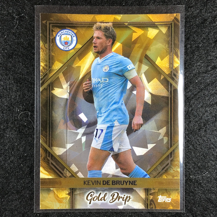 2023-24 Topps Manchester City KEVIN DE BRUYNE Gold Drip Icy Foil #48