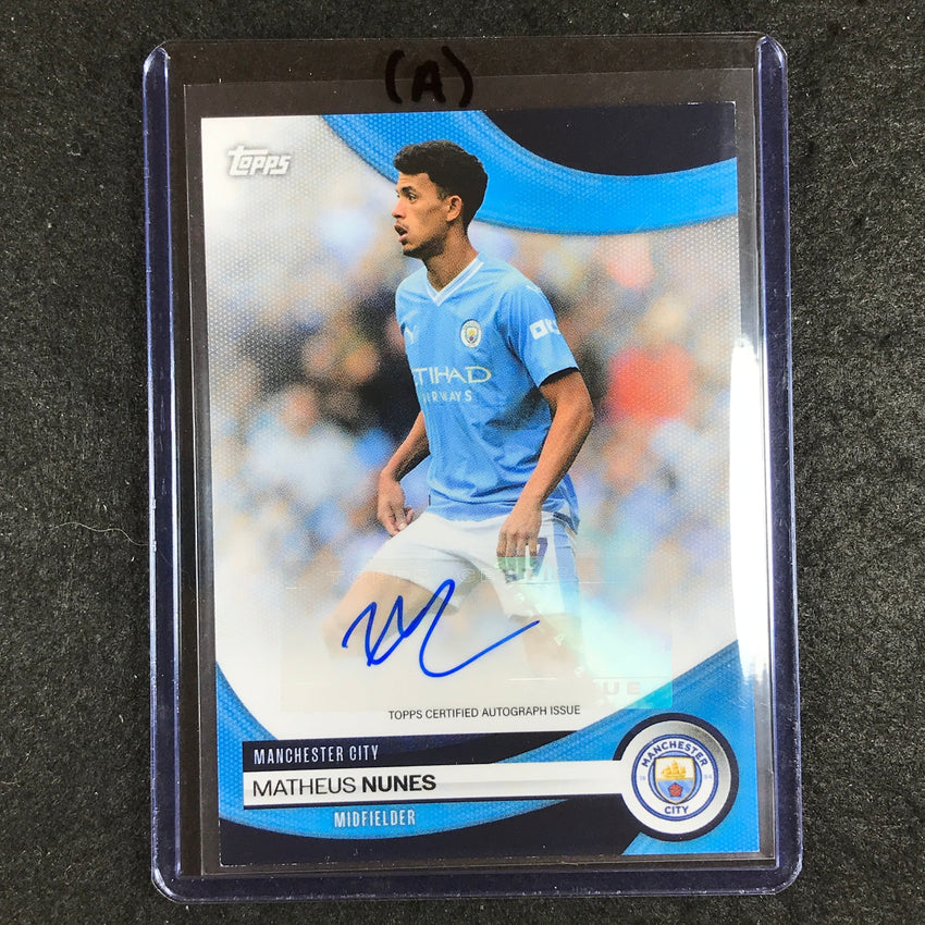 2023-24 Topps Manchester City MATHEUS NUNES Base Auto #MN (A)