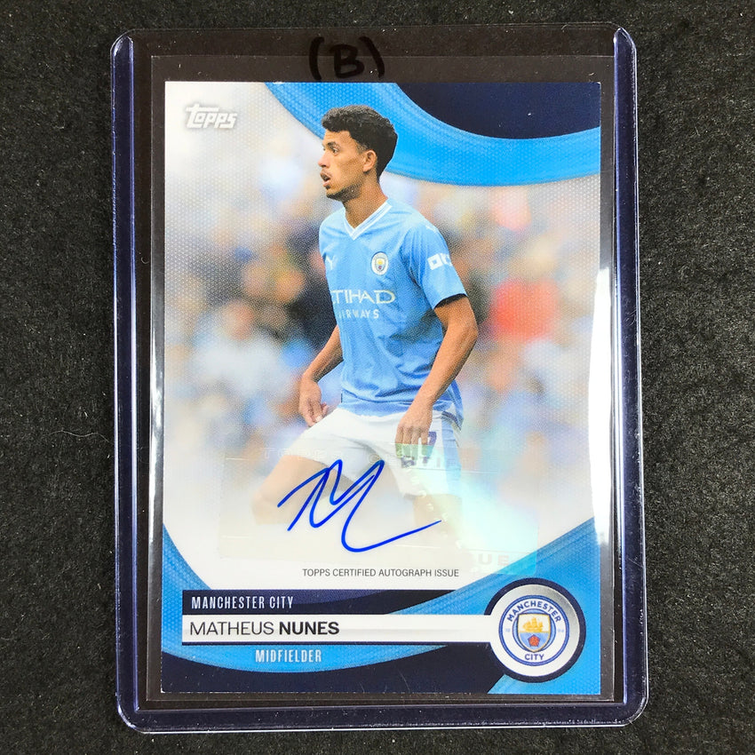 2023-24 Topps Manchester City MATHEUS NUNES Base Auto #MN (B)