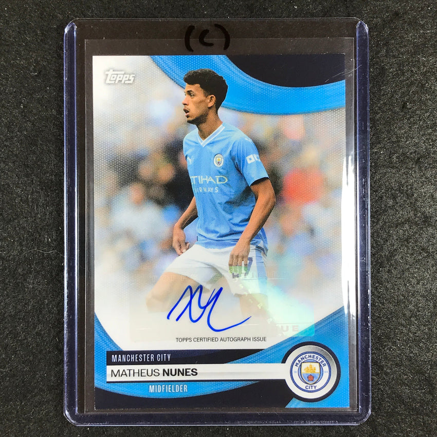 2023-24 Topps Manchester City MATHEUS NUNES Base Auto #MN (C)