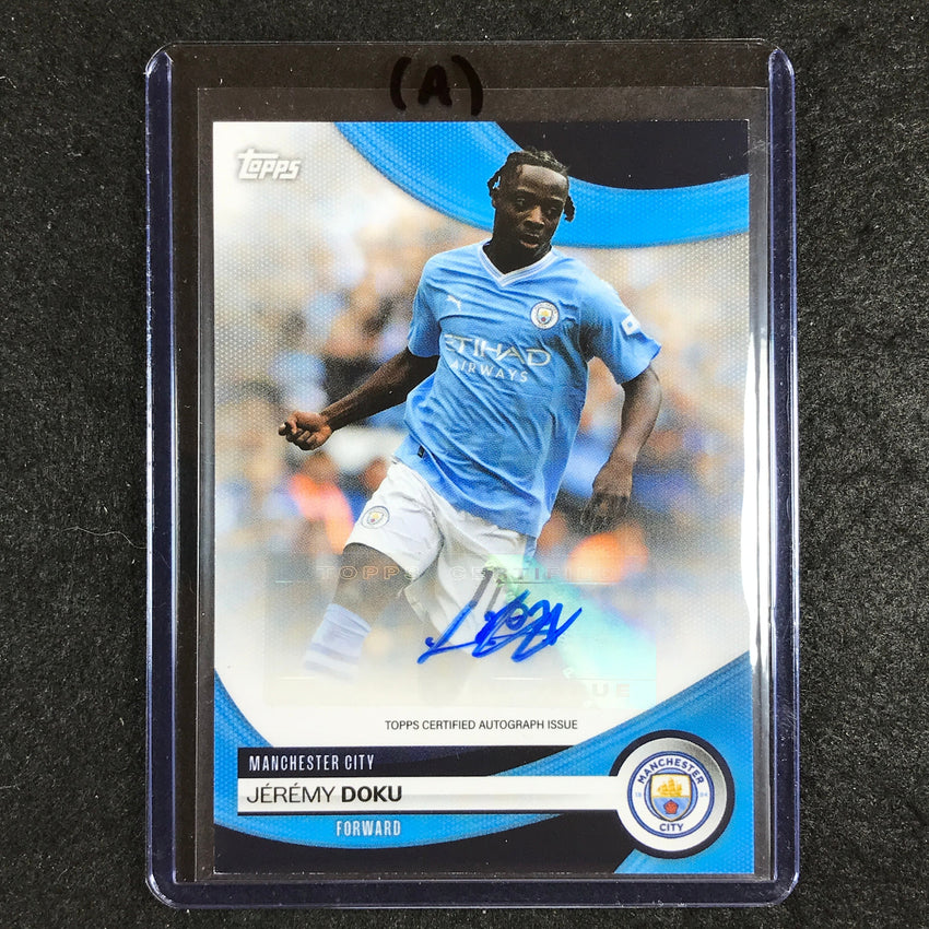 2023-24 Topps Manchester City JEREMY DOKU Base Auto #JD (A)