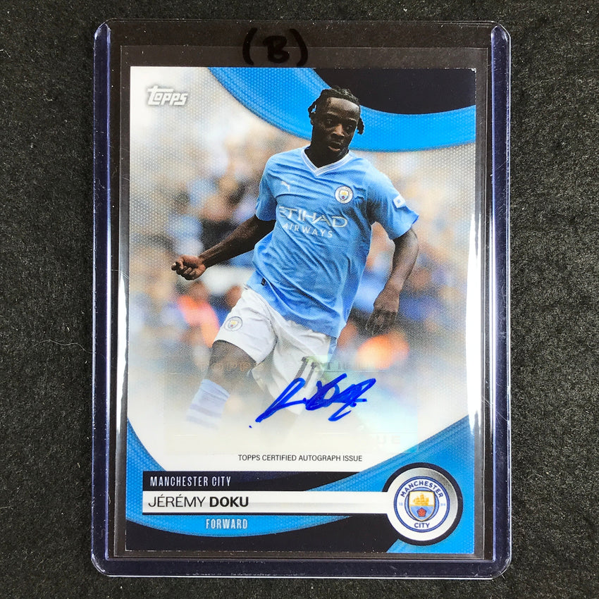 2023-24 Topps Manchester City JEREMY DOKU Base Auto #JD (B)