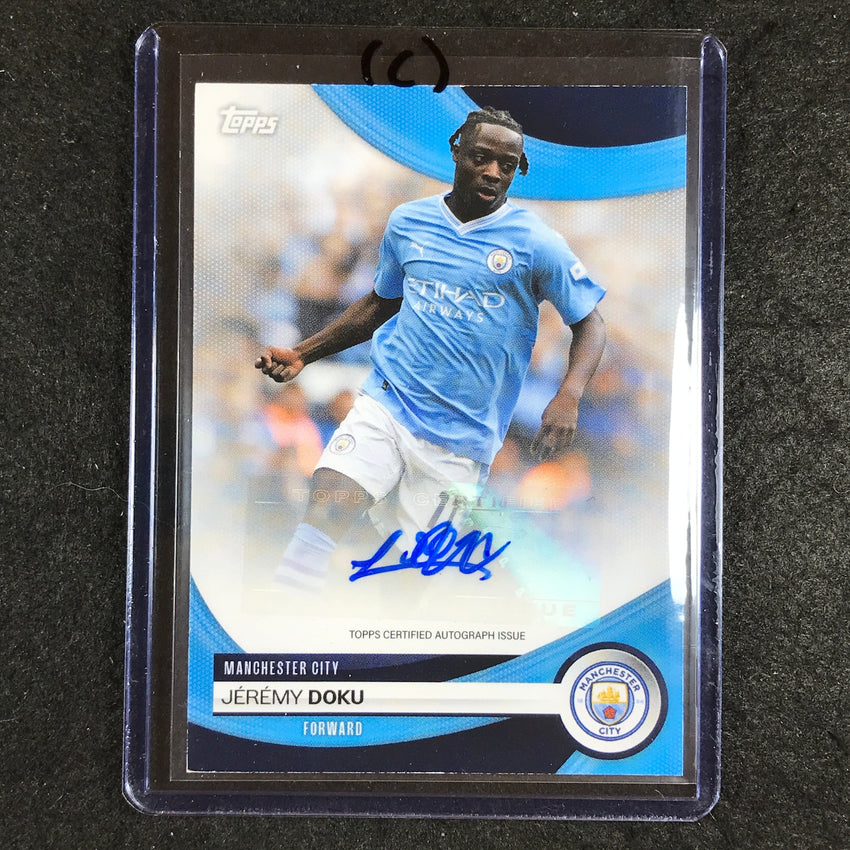 2023-24 Topps Manchester City JEREMY DOKU Base Auto #JD (C)