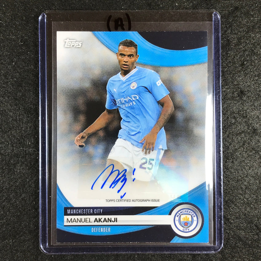 2023-24 Topps Manchester City MANUEL AKANJI Base Auto #MA (A)