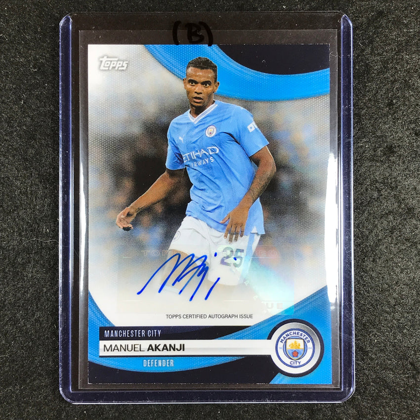 2023-24 Topps Manchester City MANUEL AKANJI Base Auto #MA (B)