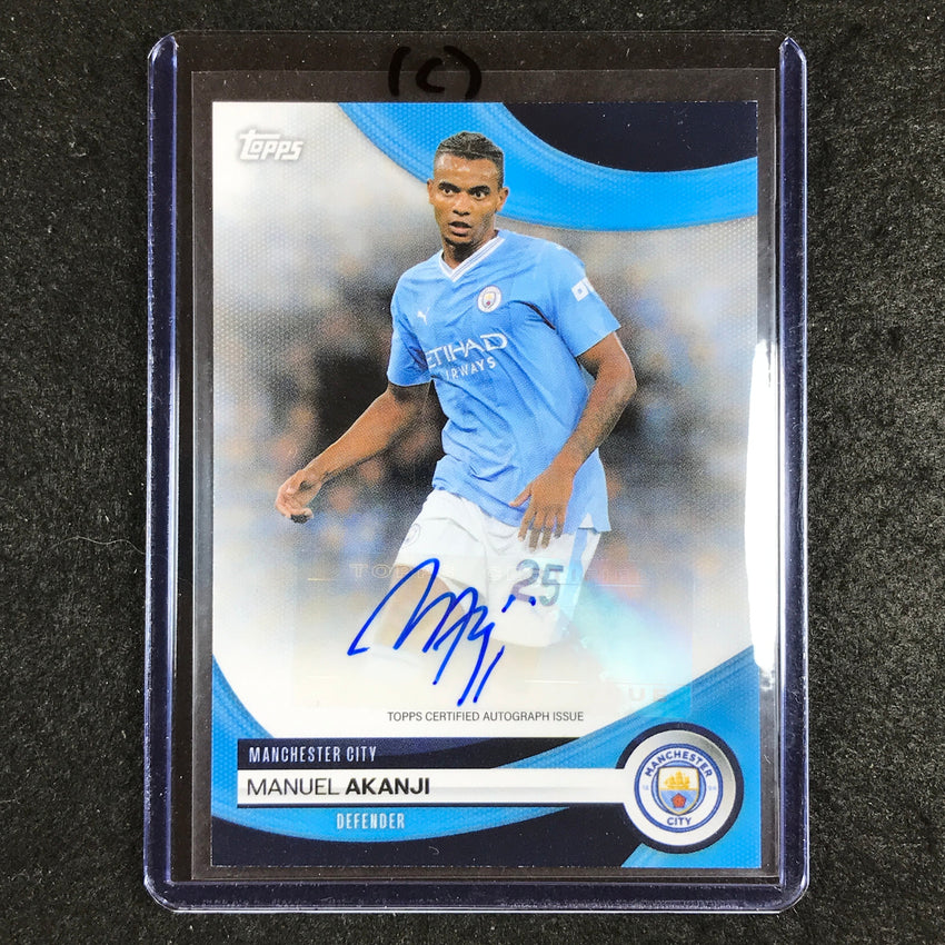 2023-24 Topps Manchester City MANUEL AKANJI Base Auto #MA (C)