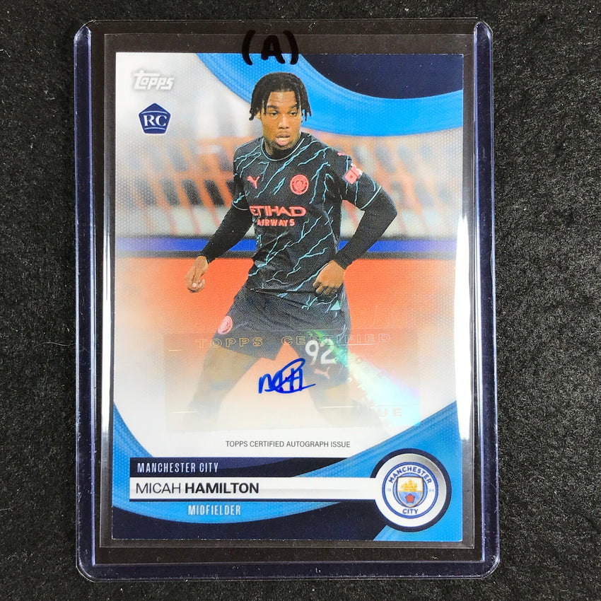 2023-24 Topps Manchester City MICAH HAMILTON Base Rookie Auto #MH (A)