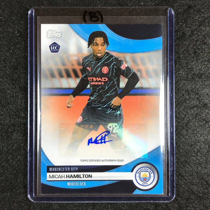2023-24 Topps Manchester City MICAH HAMILTON Base Rookie Auto #MH (B)