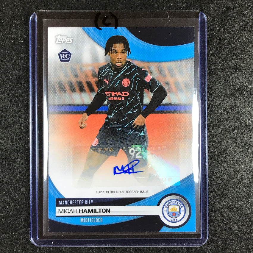 2023-24 Topps Manchester City MICAH HAMILTON Base Rookie Auto #MH (C)