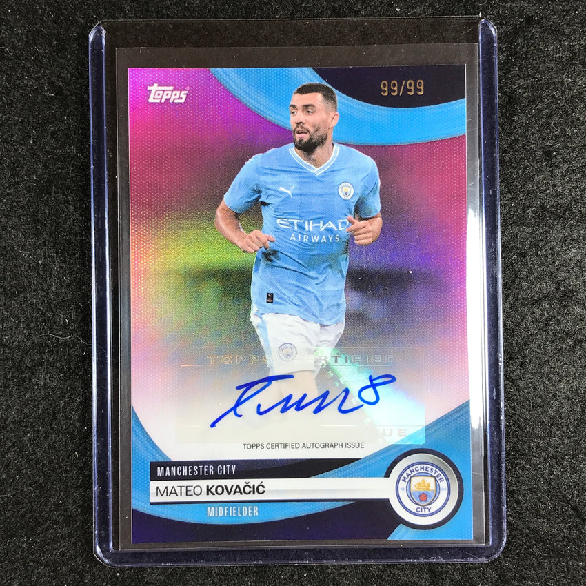 2023-24 Topps Manchester City MATEO KOVACIC Base Auto Pink Foil 99/99