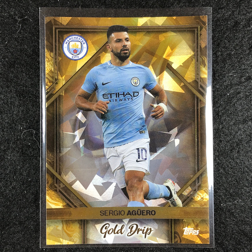 2023-24 Topps Manchester City SERGIO AGUERO Gold Drip Icy Foil #50