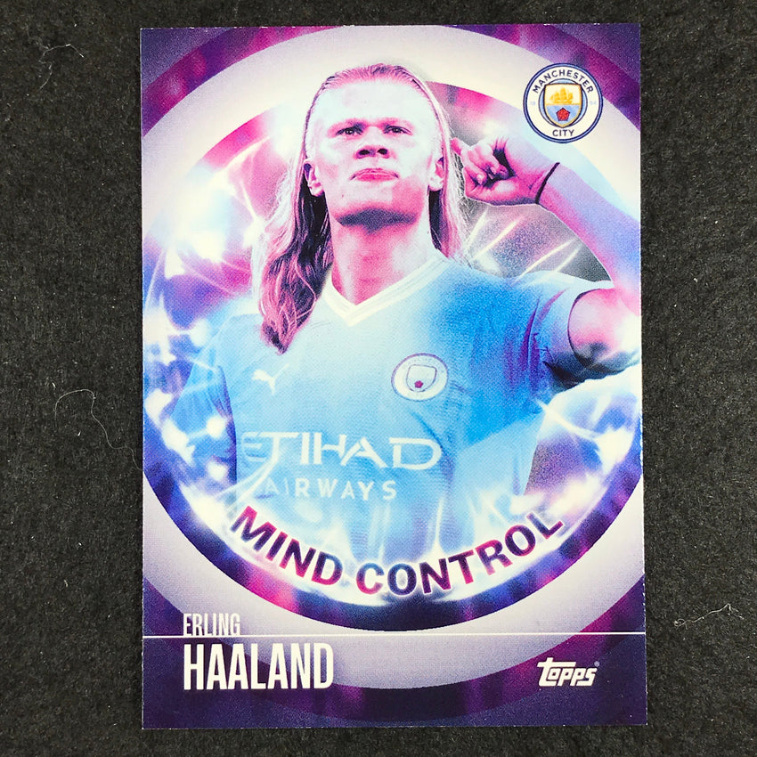 2023-24 Topps Manchester City ERLING HAALAND Mind Control Base #45