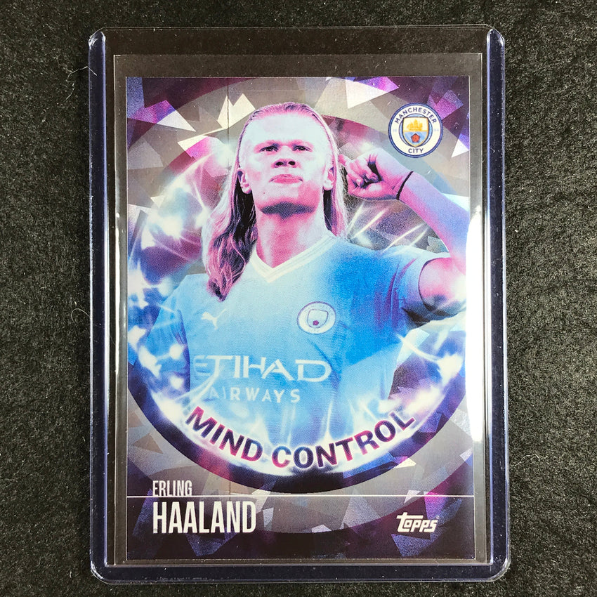 2023-24 Topps Manchester City ERLING HAALAND Mind Control Icy Foil #45