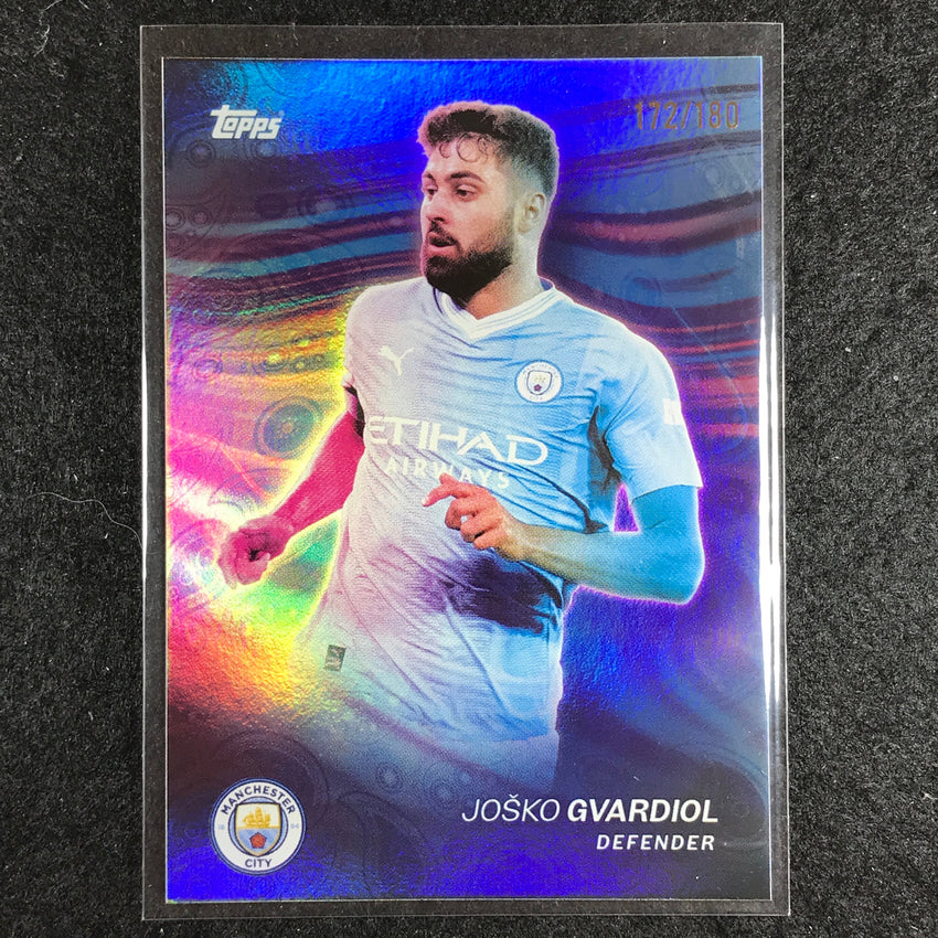 2023-24 Topps Manchester City JOSKO GVARDIOL Game On Aqua Foil 172/180 #34