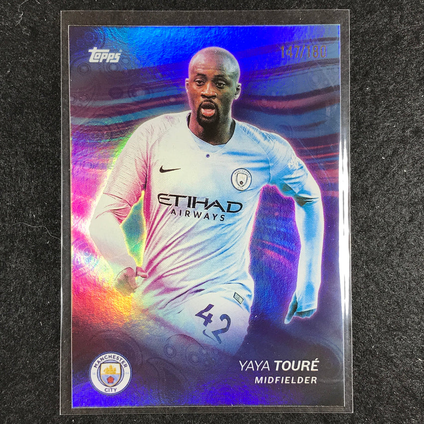 2023-24 Topps Manchester City YAYA TOURE Game On Aqua Foil 147/180 #35