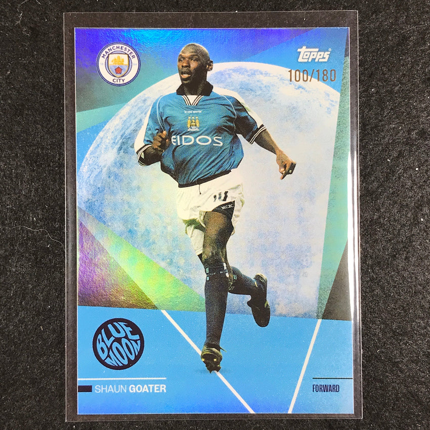 2023-24 Topps Manchester City SHAUN GOATER Blue Moon Aqua Foil 100/180 #42