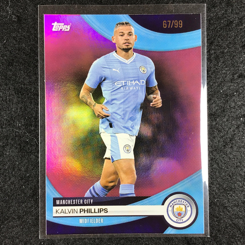 2023-24 Topps Manchester City KALVIN PHILLIPS Base Pink Foil 67/99 #18