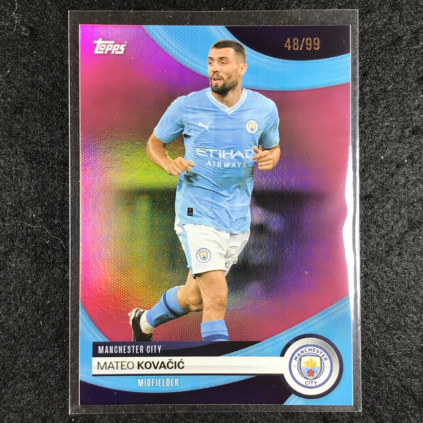 2023-24 Topps Manchester City MATEO KOVACIC Base Pink Foil 48/99 #20