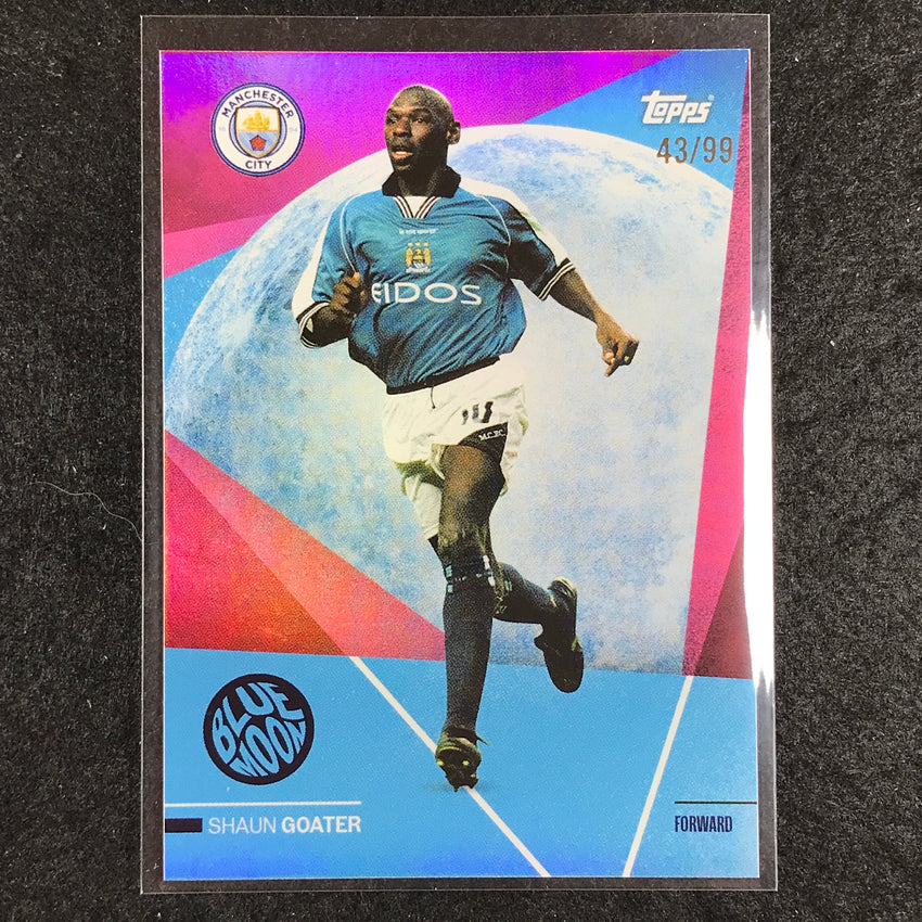 2023-24 Topps Manchester City SHAUN GOATER Blue Moon Pink Foil 43/99 #42