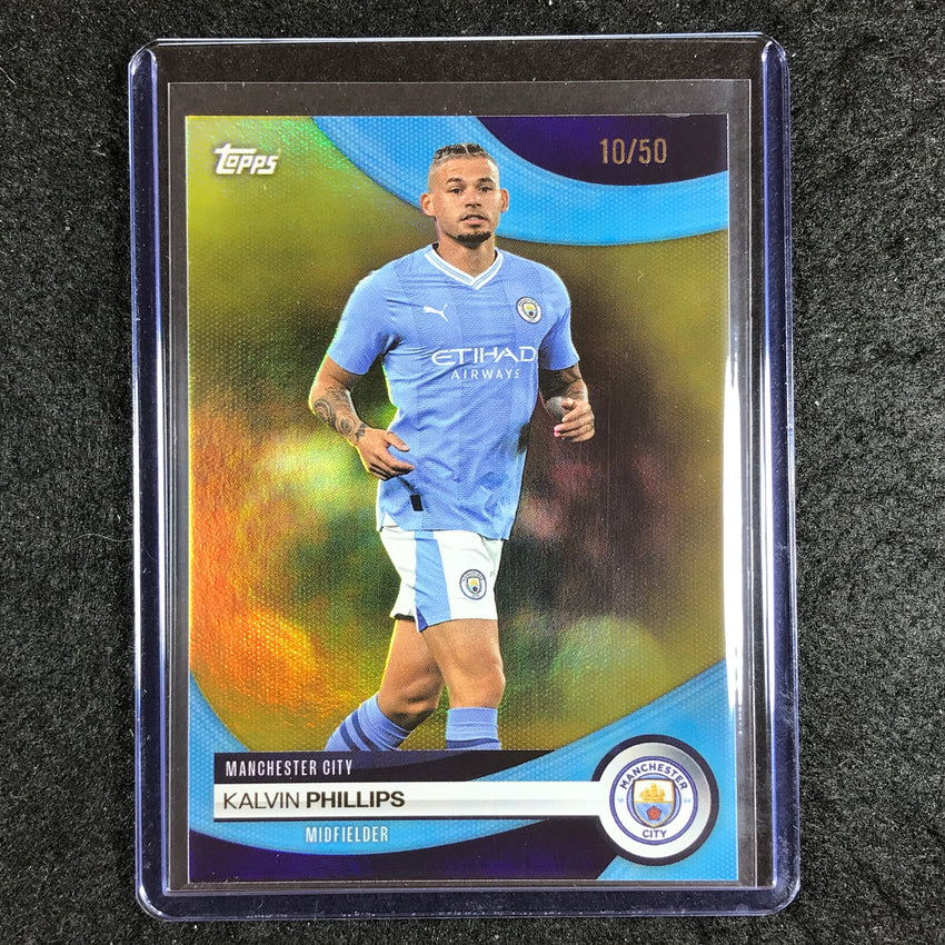 2023-24 Topps Manchester City KALVIN PHILLIPS Base Yellow Foil 10/50 #18