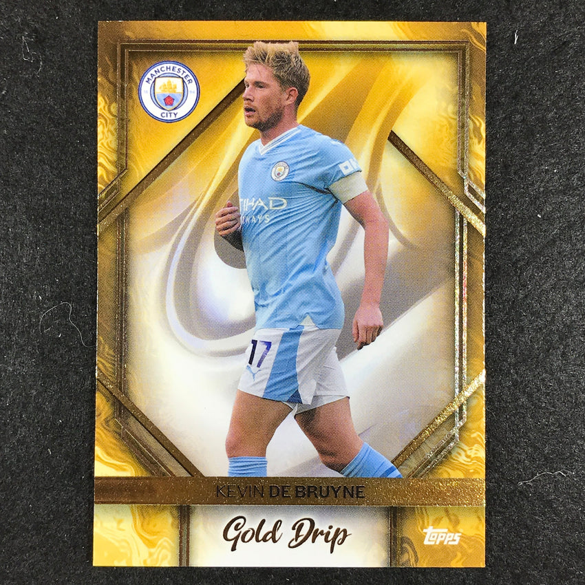 2023-24 Topps Manchester City KEVIN DE BRUYNE Gold Drip Base #48