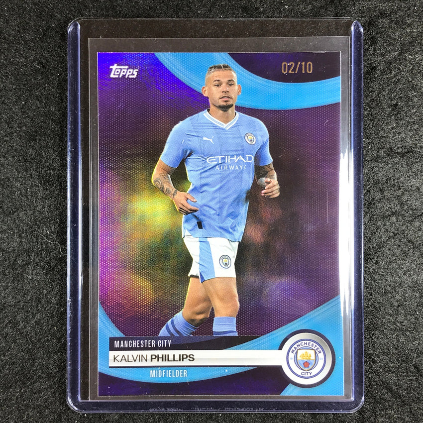 2023-24 Topps Manchester City KALVIN PHILLIPS Base Purple Foil 2/10