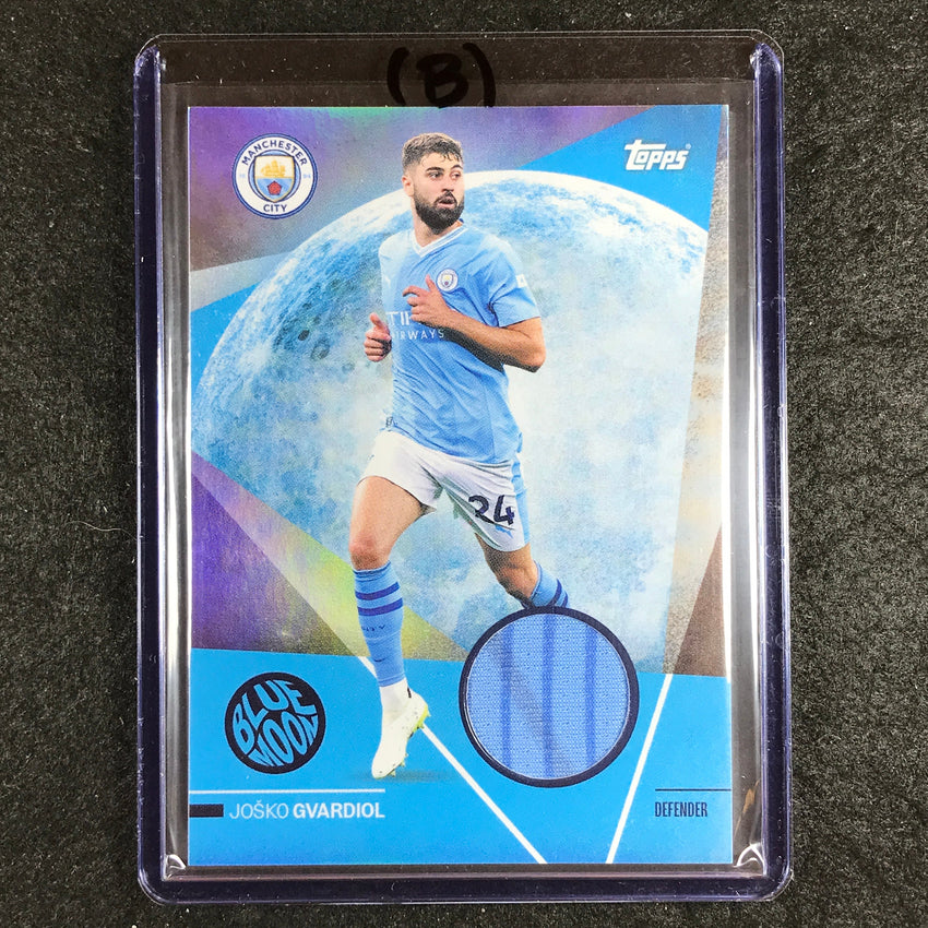 2023-24 Topps Manchester City JOSKO GVARDIOL Blue Moon Jersey Relic #GV (B)