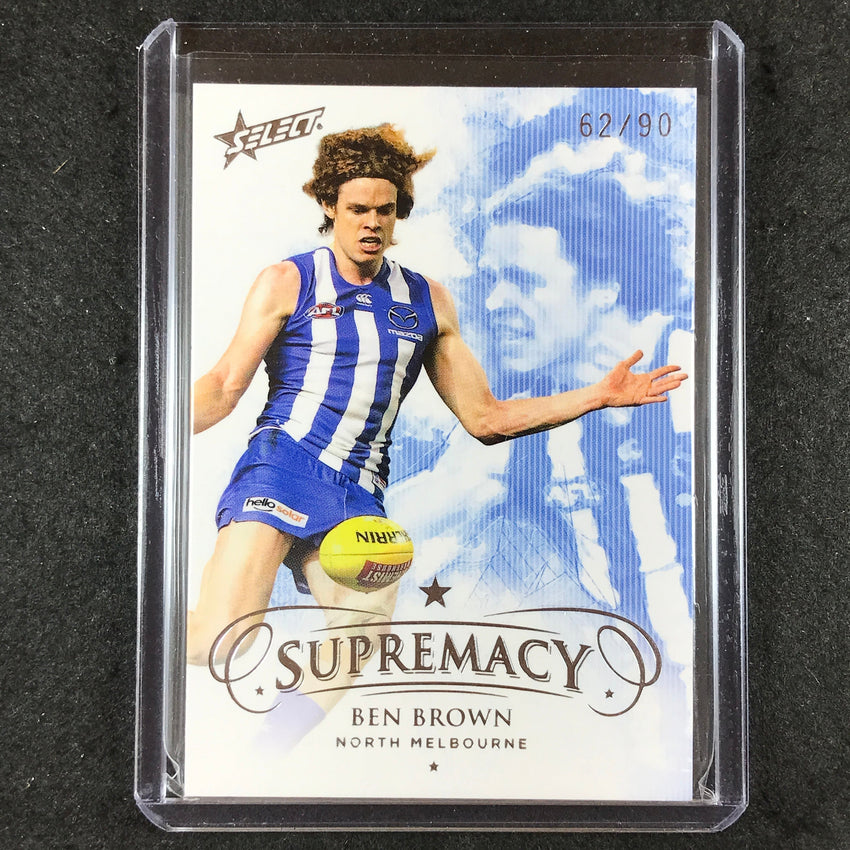 2019 Select AFL Supremacy BEN BROWN Base 62/90