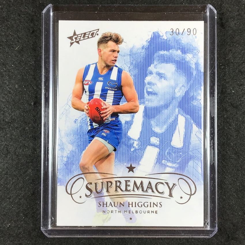 2019 Select AFL Supremacy SHAUN HIGGINS Base 30/90