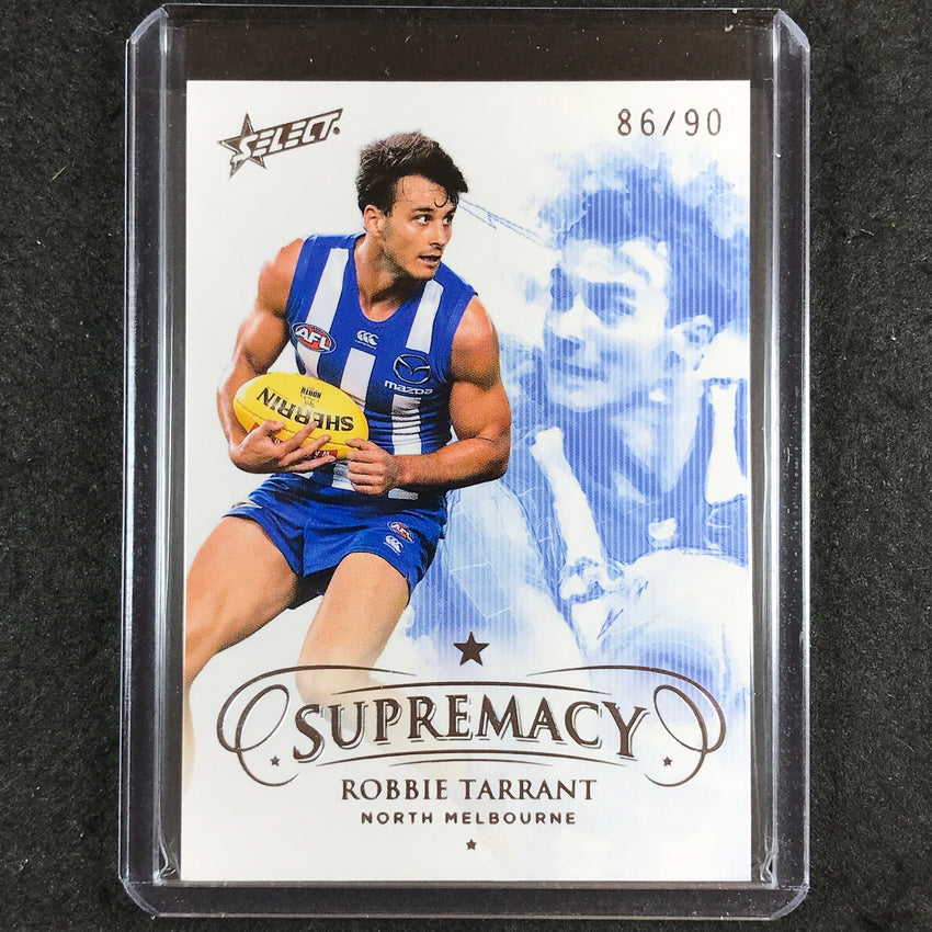 2019 Select AFL Supremacy ROBBIE TARRANT Base 86/90