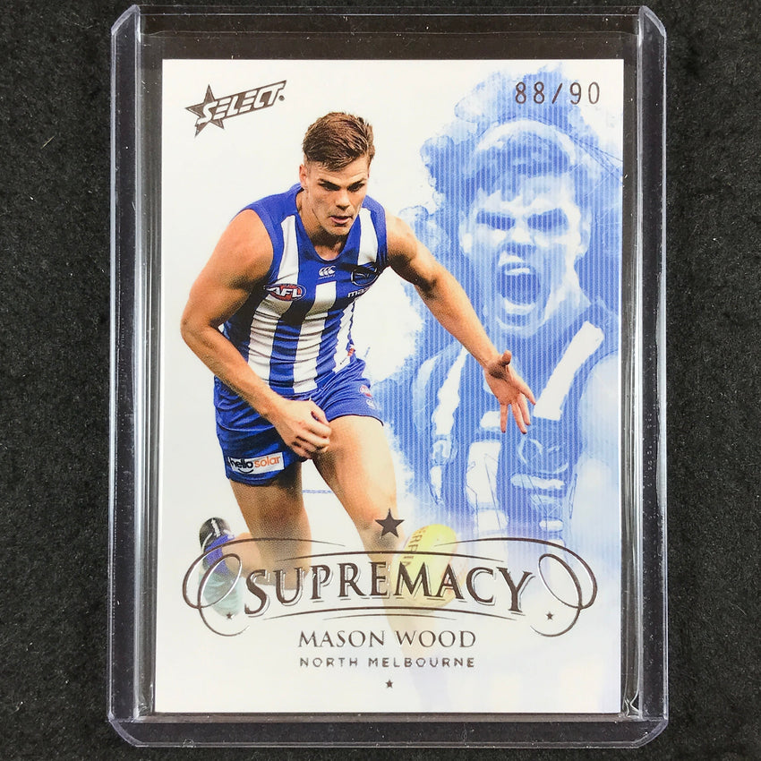 2019 Select AFL Supremacy MASON WOOD Base 88/90
