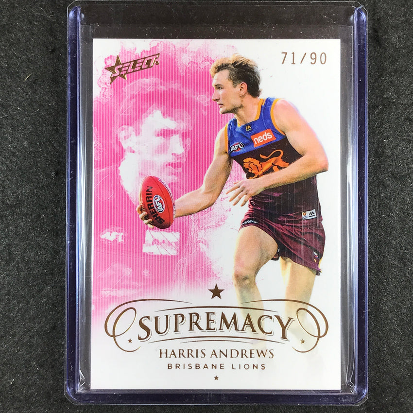 2021 Select AFL Supremacy HARRIS ANDREWS Base Gold 71/90