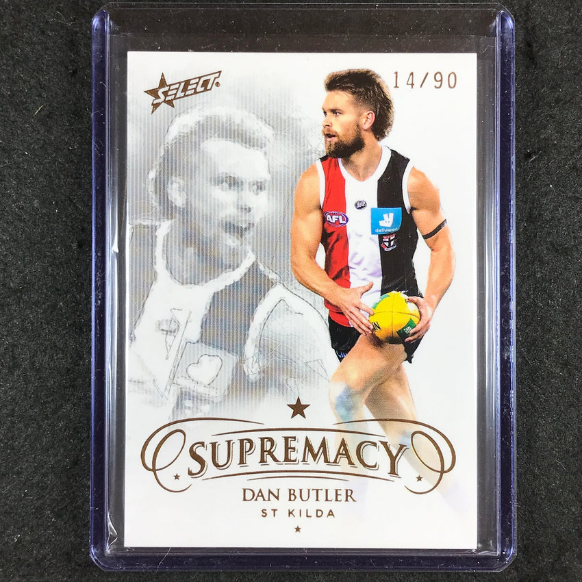 2021 Select AFL Supremacy DAN BUTLER Base Gold 14/90