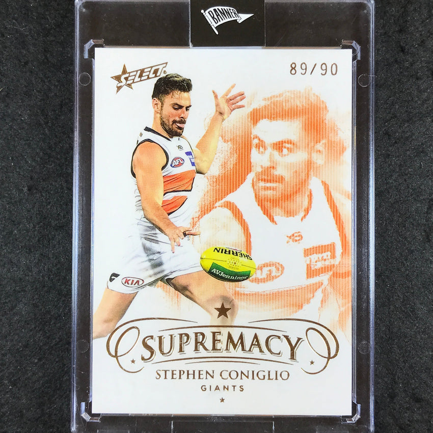 2021 Select AFL Supremacy STEPHEN CONIGLIO Base Gold 89/90