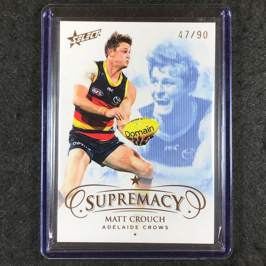 2021 Select AFL Supremacy MATT CROUCH Base Gold 47/90