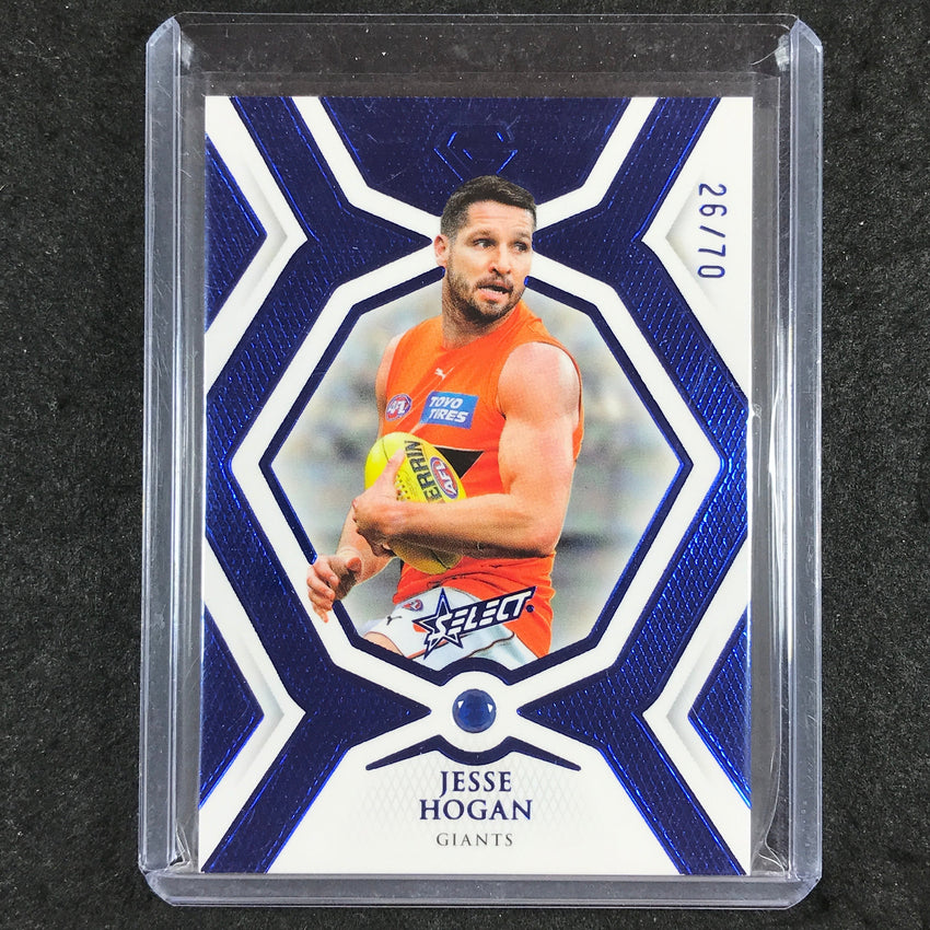 2023 Select AFL Gem JESSE HOGAN Sapphire 26/70