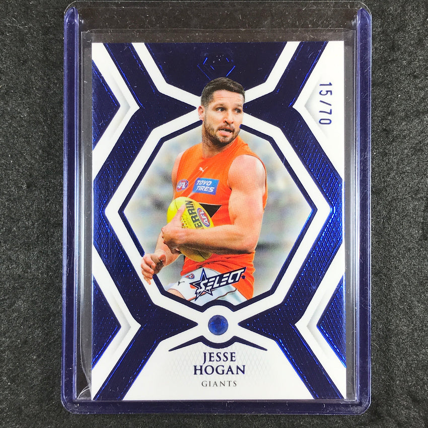 2023 Select AFL Gem JESSE HOGAN Sapphire 15/70