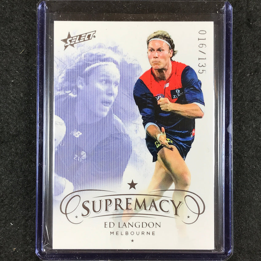 2021 Select AFL Supremacy ED LANGDON Base 16/135