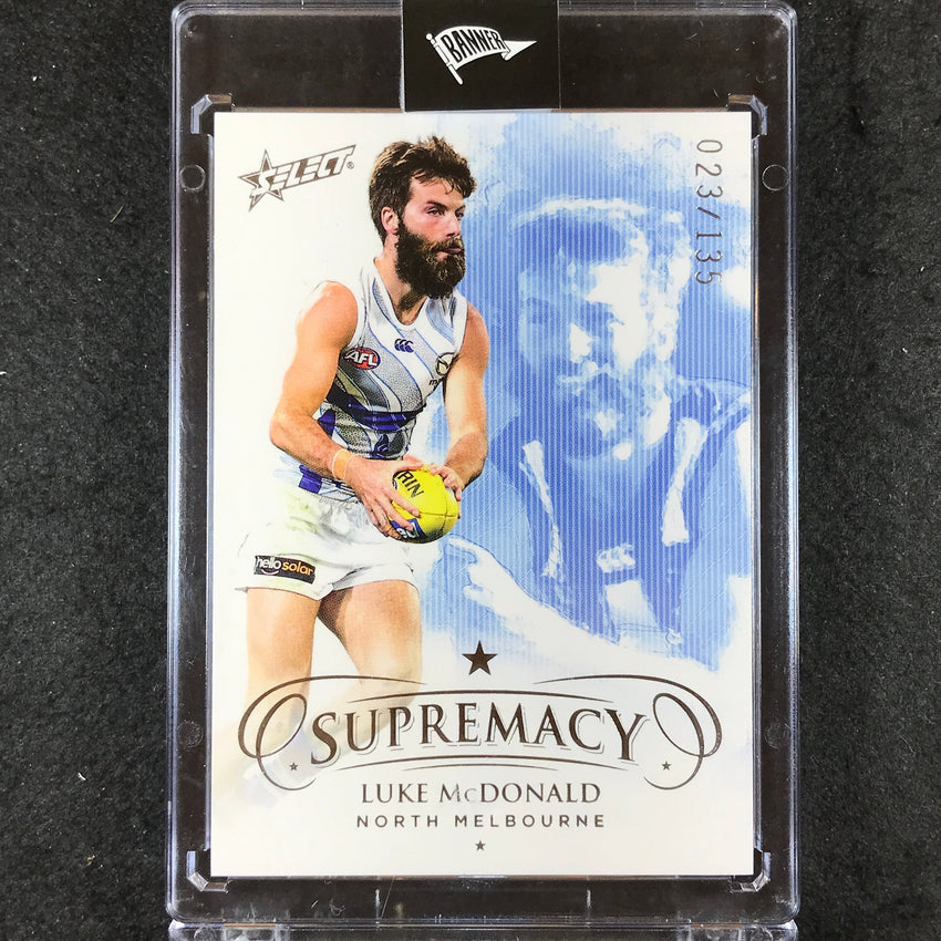2021 Select AFL Supremacy LUKE MCDONALD Base 23/135