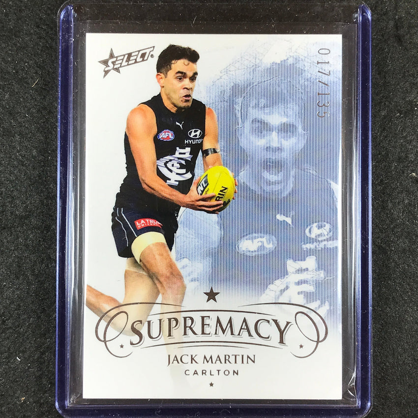 2021 Select AFL Supremacy JACK MARTIN Base 17/135