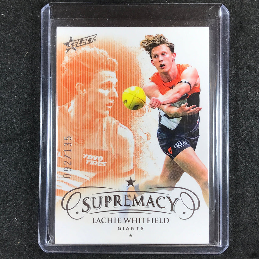 2021 Select AFL Supremacy LACHIE WHITFIELD Base 92/135