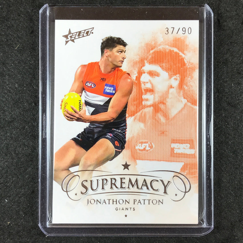 2019 Select AFL Supremacy JONATHON PATTON Base 37/90