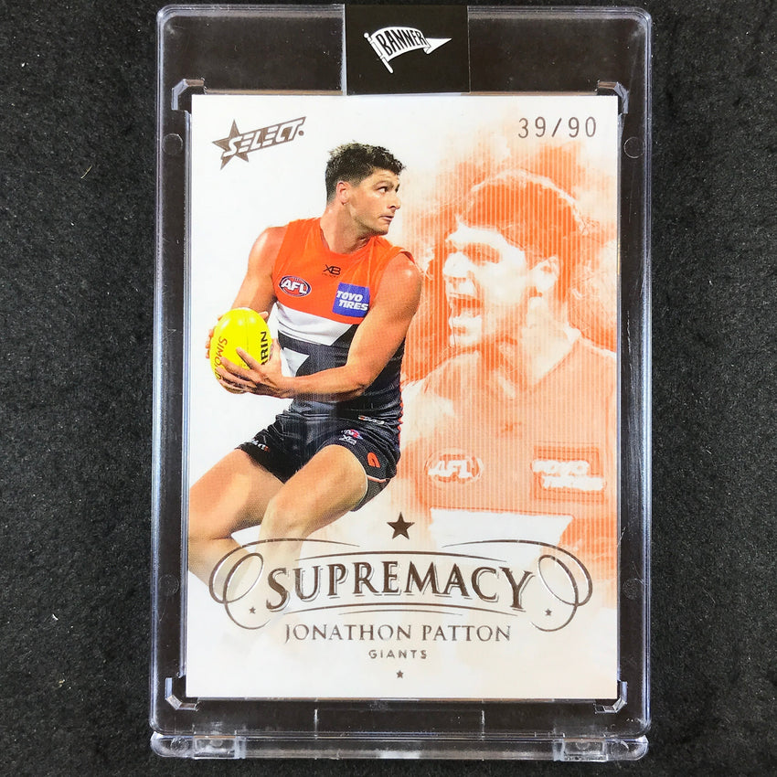 2019 Select AFL Supremacy JONATHON PATTON Base 39/90