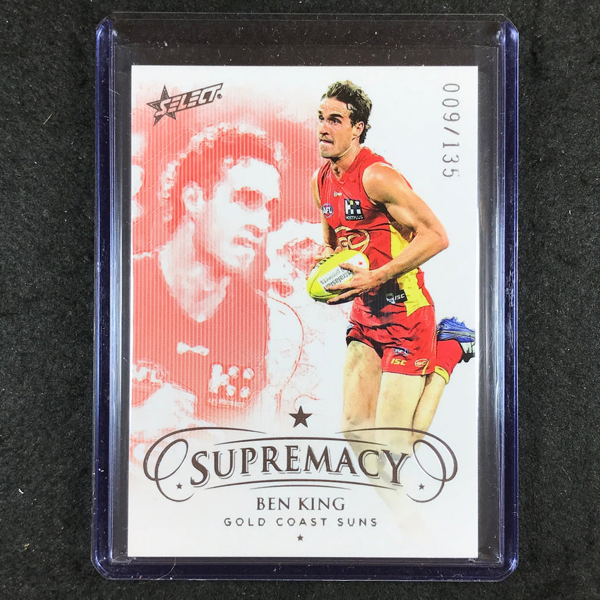 2021 Select AFL Supremacy BEN KING Base 009/135