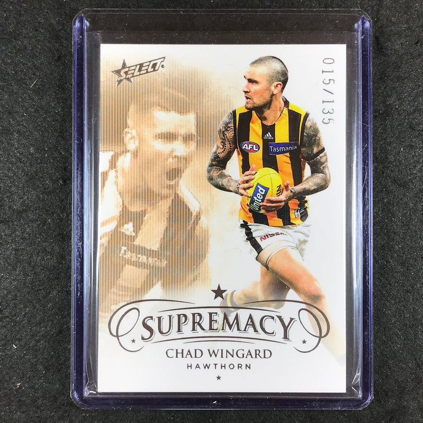 2021 Select AFL Supremacy CHAD WINGARD Base 15/135
