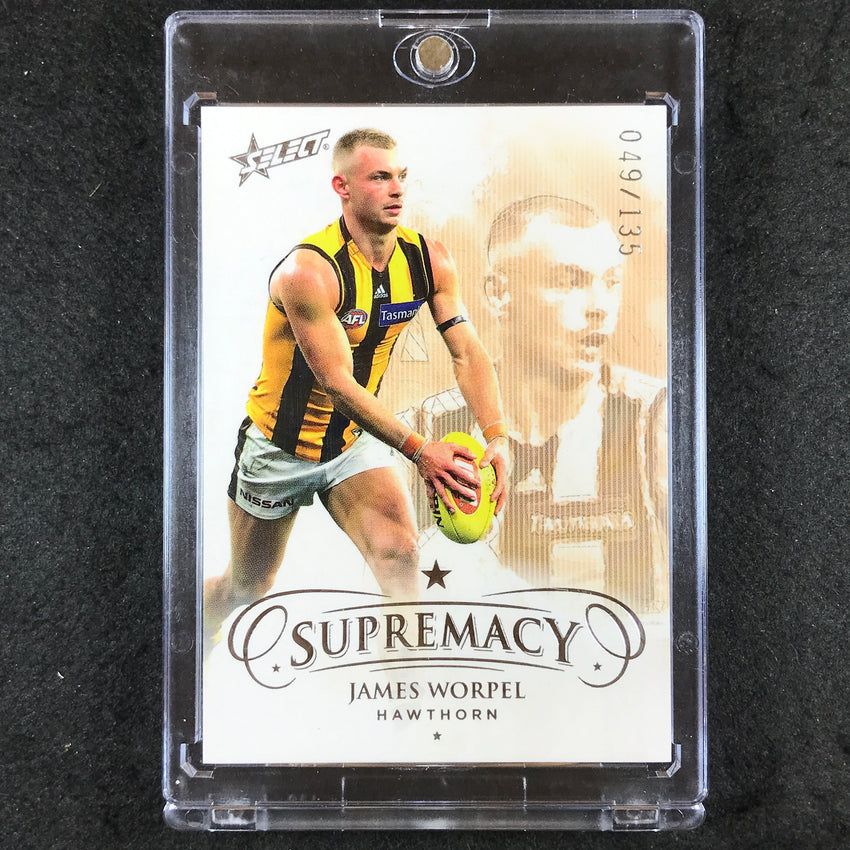 2021 Select AFL Supremacy JAMES WORPEL Base 49/135