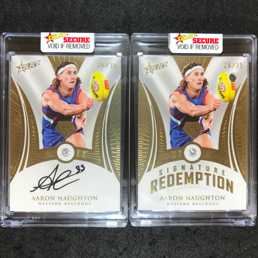 2023 Select AFL Gem AARON NAUGHTON Diamond Signature 26/35